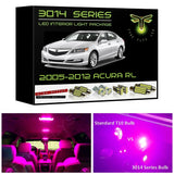 2005-2012 Acura RL Super Bright 3014 Series LED interior light kit