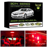2005-2012 Acura RL Super Bright 3014 Series LED interior light kit
