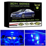 2004-2008 Acura TSX Super Bright 3014 Series LED interior light kit
