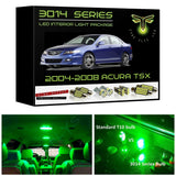 2004-2008 Acura TSX Super Bright 3014 Series LED interior light kit