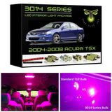 2004-2008 Acura TSX Super Bright 3014 Series LED interior light kit