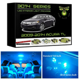 2009-2014 Acura TL Super Bright 3014 Series LED interior light kit