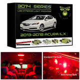 2013-2018 Acura ILX Super Bright 3014 Series LED interior light kit