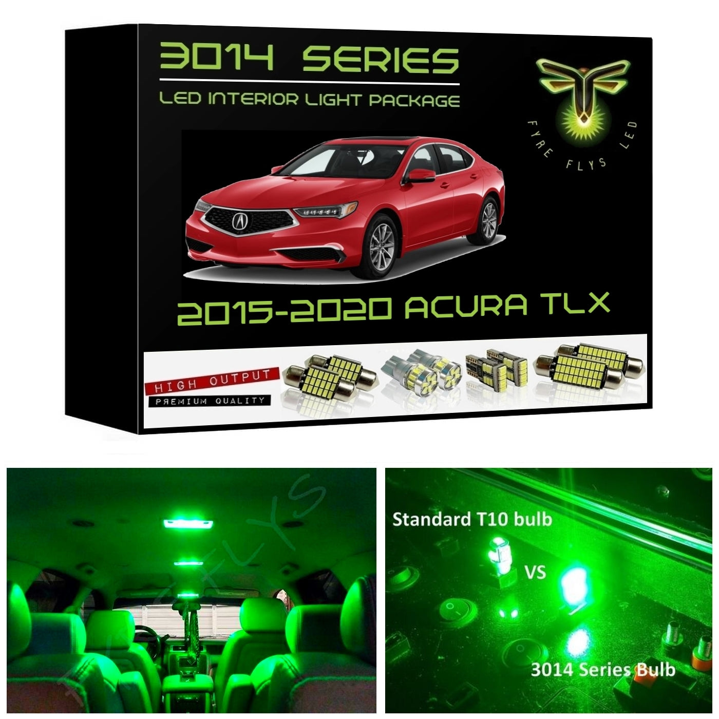 Complete 3014 Series LED interior light kit for 2015-2020 Acura