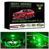 2015-2020 Acura TLX Super Bright 3014 Series LED interior light kit