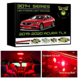 2015-2020 Acura TLX Super Bright 3014 Series LED interior light kit