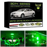 2010-2016 Buick LaCrosse Super Bright 3014 Series LED interior light kit