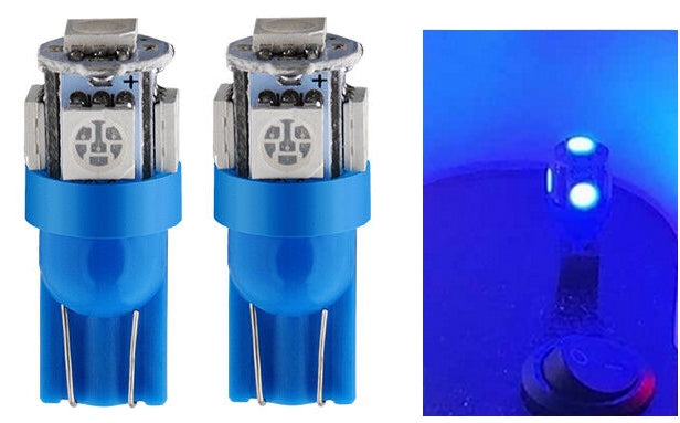 T10 194 168 2825 w5w bulbs - 5050 series 5 LED