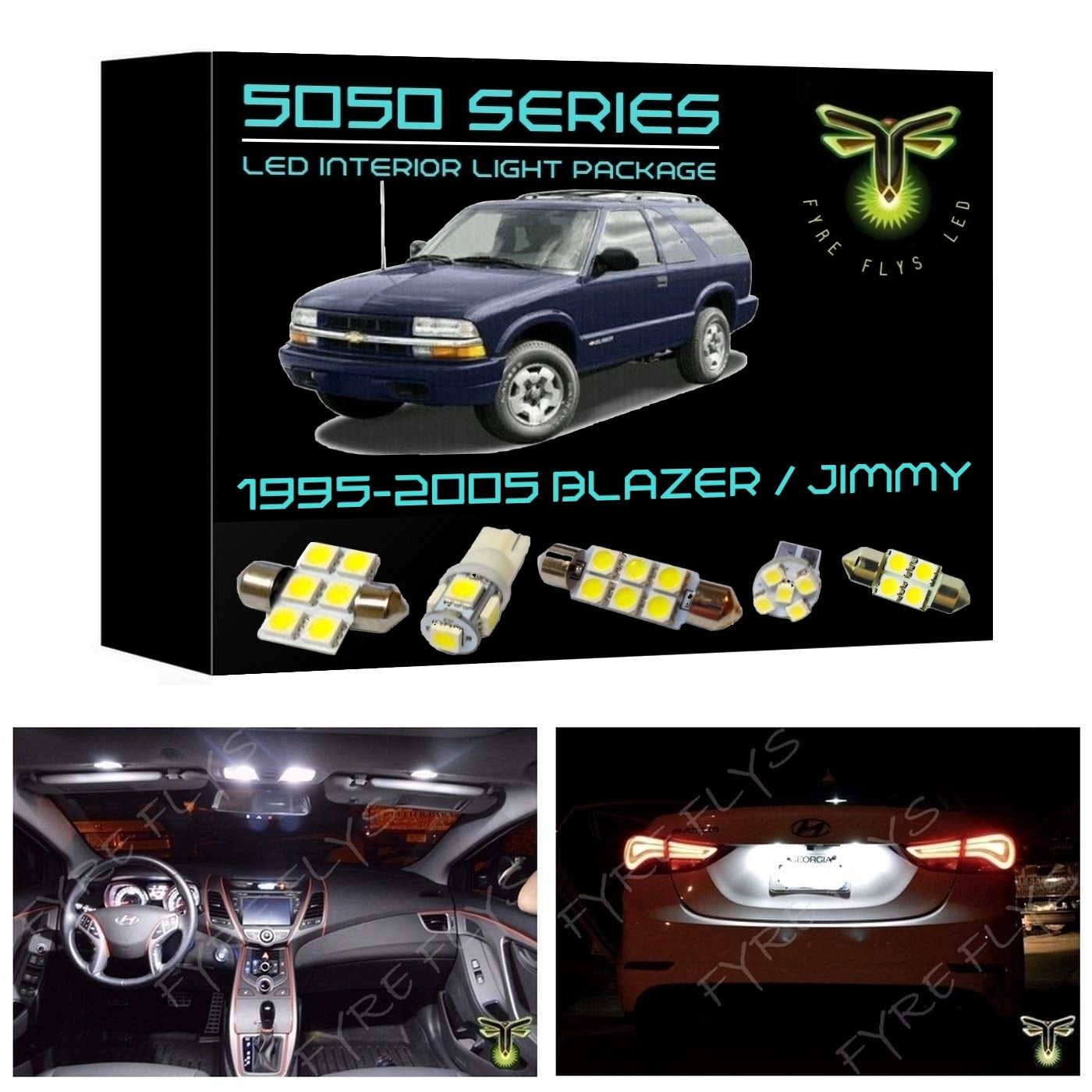 1995-2005 Chevy Blazer or GMC Jimmy LED interior light kit 5050 Series