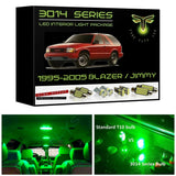 1995-2005 Chevy Blazer or GMC Jimmy Super Bright 3014 Series LED interior light kit