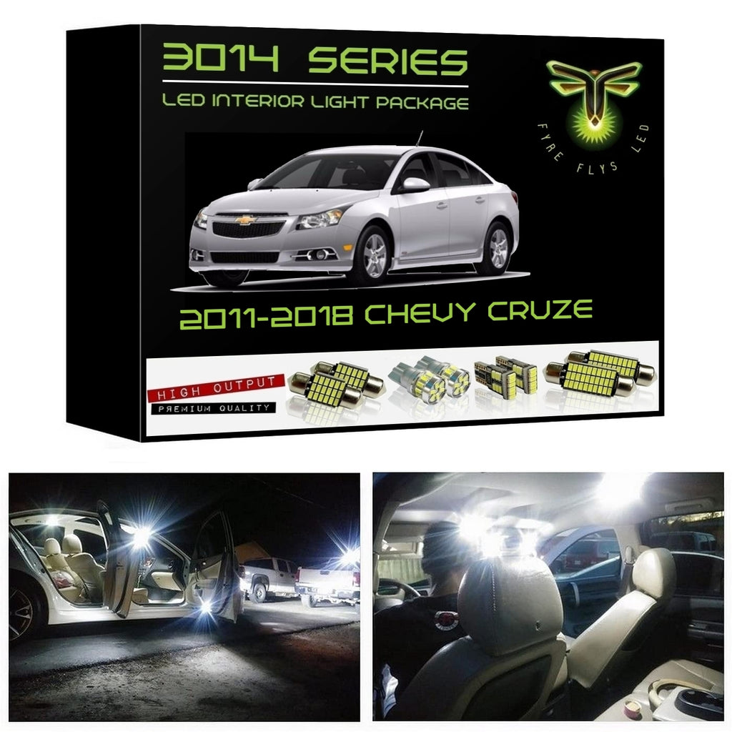 2011-2018 Chevrolet Cruze Super Bright 3014 Series LED interior light kit Sedan or Hatchback