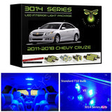 2011-2018 Chevrolet Cruze Super Bright 3014 Series LED interior light kit Sedan or Hatchback