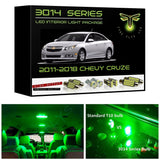 2011-2018 Chevrolet Cruze Super Bright 3014 Series LED interior light kit Sedan or Hatchback