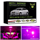 2011-2018 Chevrolet Cruze Super Bright 3014 Series LED interior light kit Sedan or Hatchback