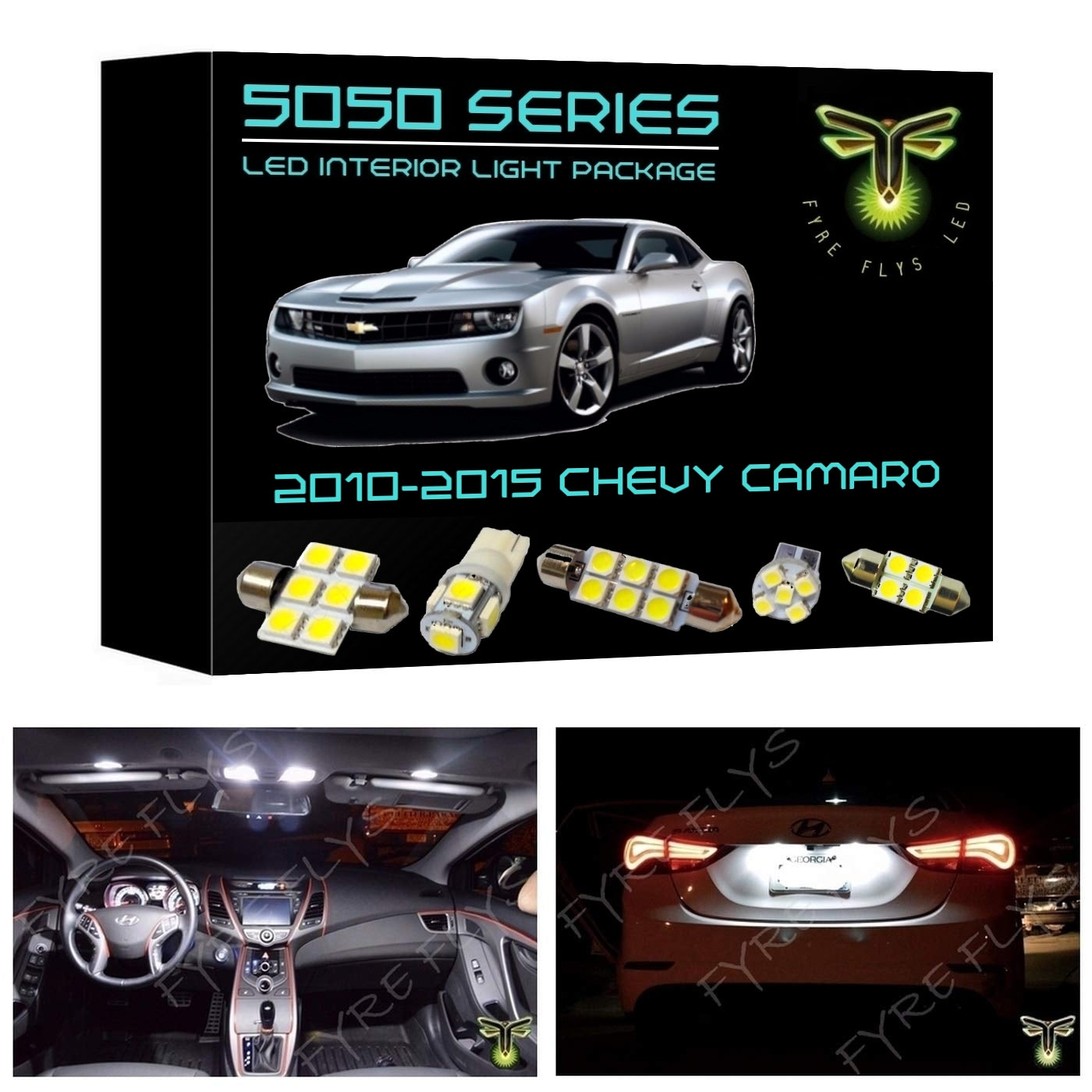 2010-2015 Chevy Camaro LED interior light kit 5050 Series