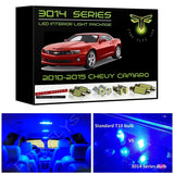 2010-2015 Chevy Camaro Super Bright 3014 Series LED interior light kit