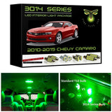 2010-2015 Chevy Camaro Super Bright 3014 Series LED interior light kit