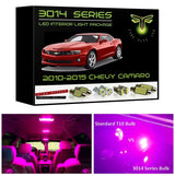 2010-2015 Chevy Camaro Super Bright 3014 Series LED interior light kit