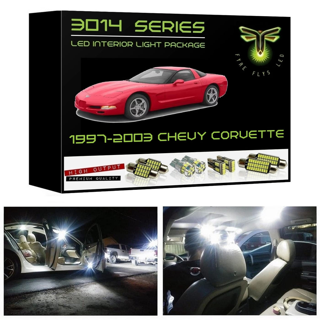 1997-2003 Chevy C5 Corvette Super Bright 3014 Series LED interior light kit