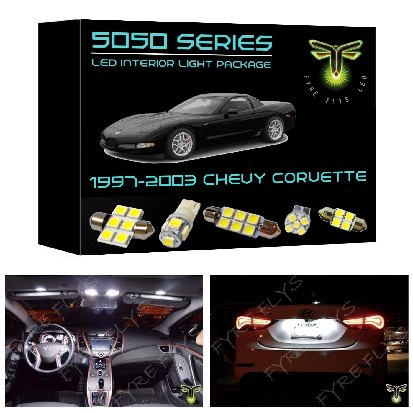 1997-2003 Chevy C5 Corvette LED interior light kit 5050 Series