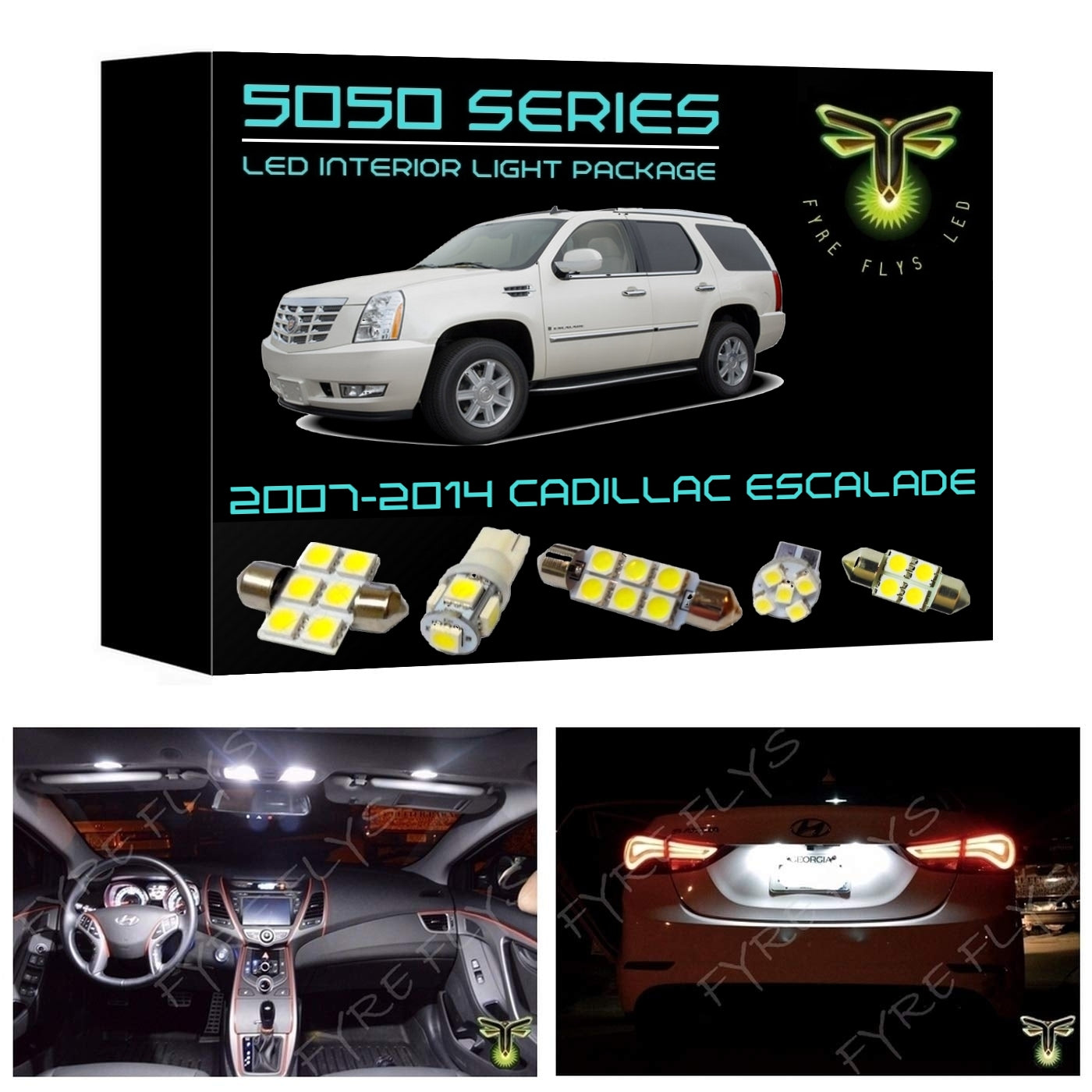 Complete LED interior light kit for 2007-2014 Cadillac Escalade – Fyre Flys