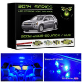 2002-2009 Chevy Equinox / Saturn Vue Super Bright 3014 Series LED interior light kit