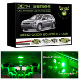 2002-2009 Chevy Equinox / Saturn Vue Super Bright 3014 Series LED interior light kit