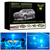 2002-2009 Chevy Equinox / Saturn Vue Super Bright 3014 Series LED interior light kit