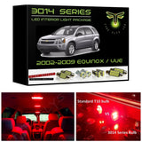 2002-2009 Chevy Equinox / Saturn Vue Super Bright 3014 Series LED interior light kit