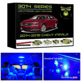 2014-2018 Chevrolet Impala Super Bright 3014 Series LED interior light kit