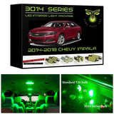 2014-2018 Chevrolet Impala Super Bright 3014 Series LED interior light kit