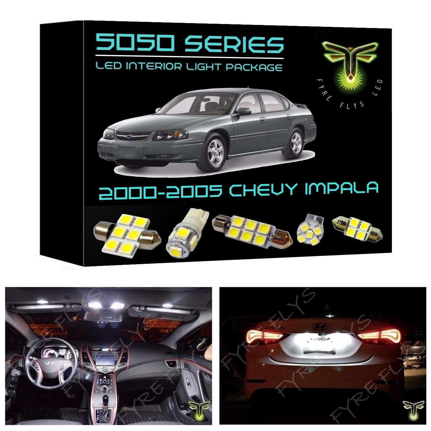 2000-2005 Chevy Impala LED interior light kit 5050 Series