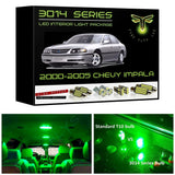 2000-2005 Chevy Impala Super Bright 3014 Series LED interior light kit