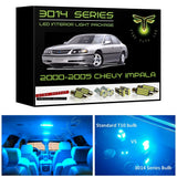 2000-2005 Chevy Impala Super Bright 3014 Series LED interior light kit