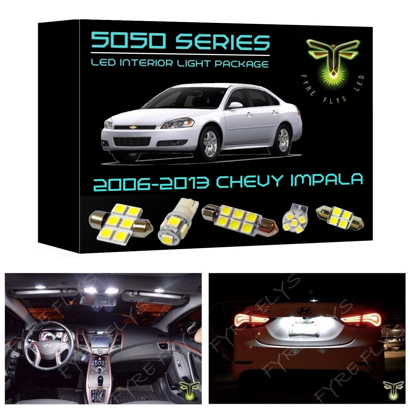 2006-2013 Chevy Impala LED interior light kit 5050 Series