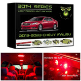 2013-2023 Chevrolet Malibu Super Bright 3014 Series LED interior light kit