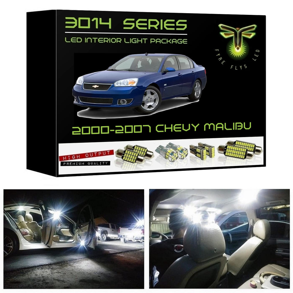 2000-2007 Chevy Malibu Super Bright 3014 Series LED interior light kit