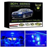 2000-2007 Chevy Malibu Super Bright 3014 Series LED interior light kit