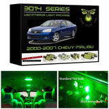 2000-2007 Chevy Malibu Super Bright 3014 Series LED interior light kit