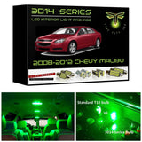 2008-2012 Chevy Malibu Super Bright 3014 Series LED interior light kit