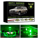 2000-2006 Chevrolet Tahoe or Suburban / GMC Yukon Super Bright 3014 Series LED interior light kit