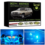 2000-2006 Chevrolet Tahoe or Suburban / GMC Yukon Super Bright 3014 Series LED interior light kit