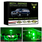 1995-1999 Chevy / GMC Suburban or 4 Door Tahoe/Yukon Super Bright 3014 Series LED interior light kit