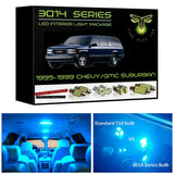 1995-1999 Chevy / GMC Suburban or 4 Door Tahoe/Yukon Super Bright 3014 Series LED interior light kit