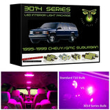 1995-1999 Chevy / GMC Suburban or 4 Door Tahoe/Yukon Super Bright 3014 Series LED interior light kit