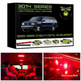 1995-1999 Chevy / GMC Suburban or 4 Door Tahoe/Yukon Super Bright 3014 Series LED interior light kit