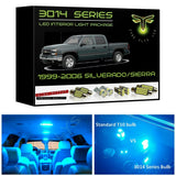 1999-2006 Chevy Silverado / GMC Sierra Super Bright 3014 Series LED interior light kit