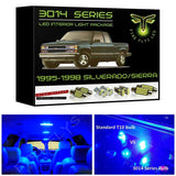 1995-1999 Chevy/GMC Silverado Sierra C1500 K1500 Super Bright 3014 Series LED interior light kit