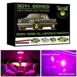 1995-1999 Chevy/GMC Silverado Sierra C1500 K1500 Super Bright 3014 Series LED interior light kit