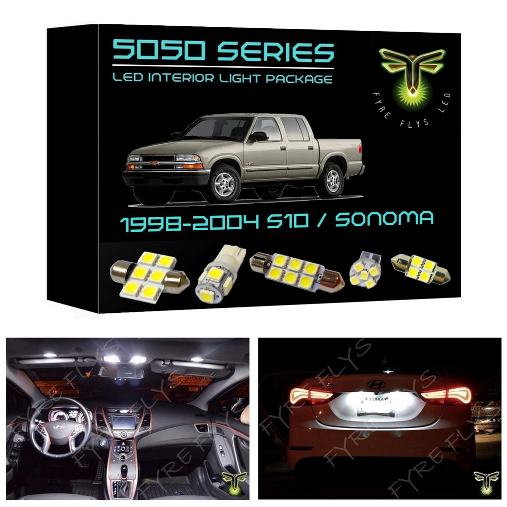 1998-2004 Chevrolet S10 / GMC Sonoma LED interior light kit 5050 Series